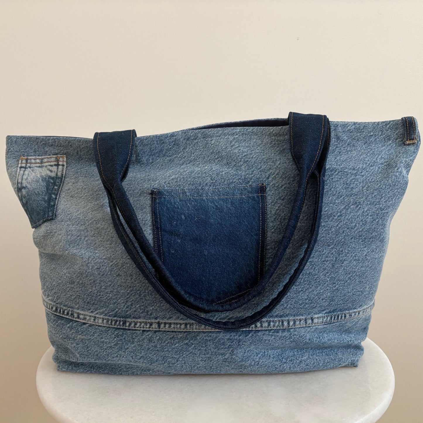 The Valentine Tote - Light Wash