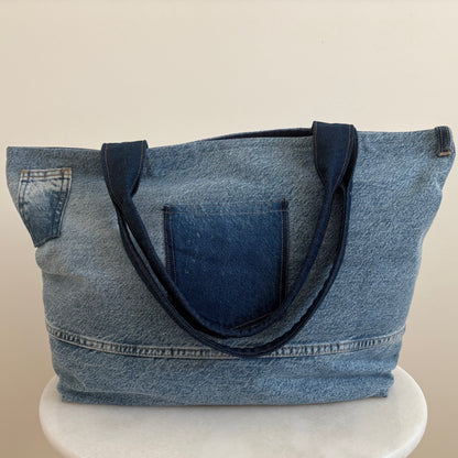 The Valentine Tote - Light Wash