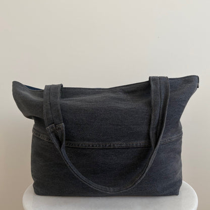 The Romeo Tote - Black Denim