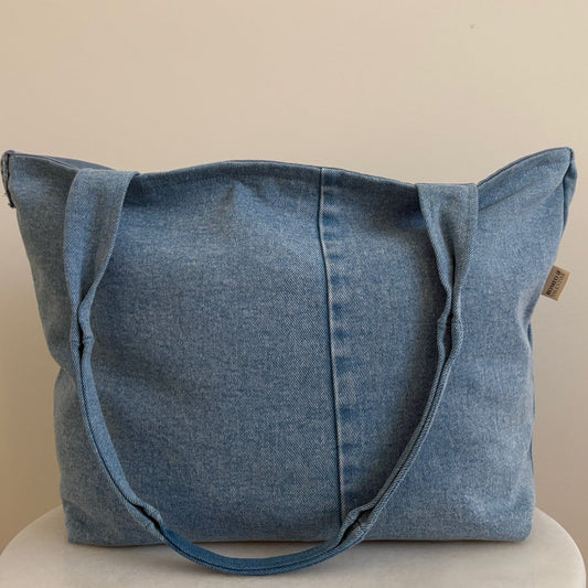 The Dolly Tote - Light Wash