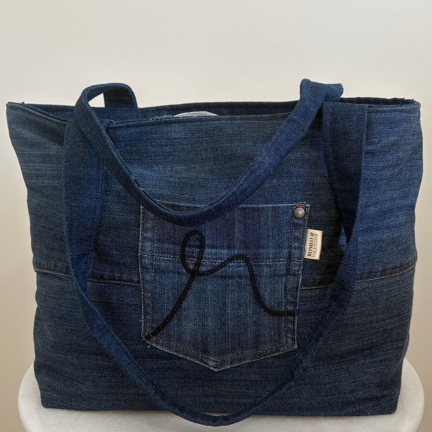 The Billie Tote - Dark Denim