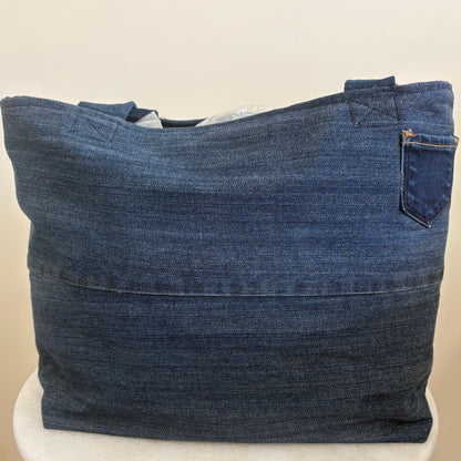 The Billie Tote - Dark Denim