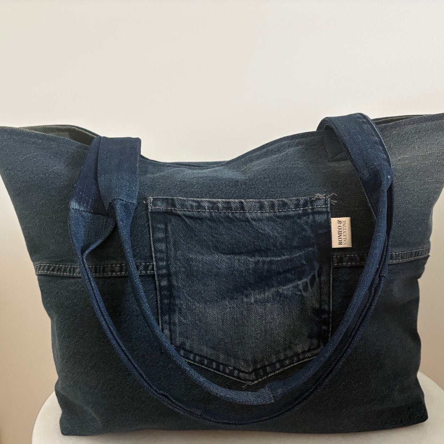 The Scout Tote - Dark Denim & Olive