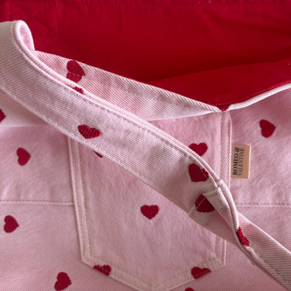 The Sweetheart Tote - Pink denim
