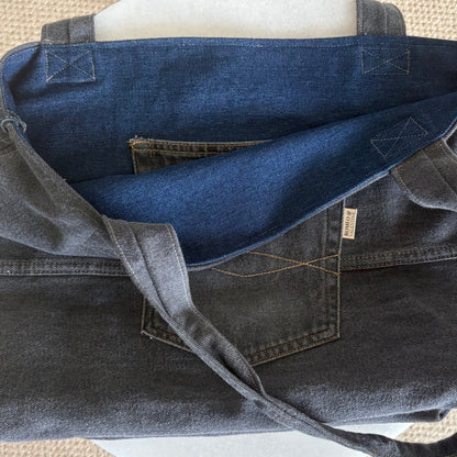 The Romeo Tote - Black Denim