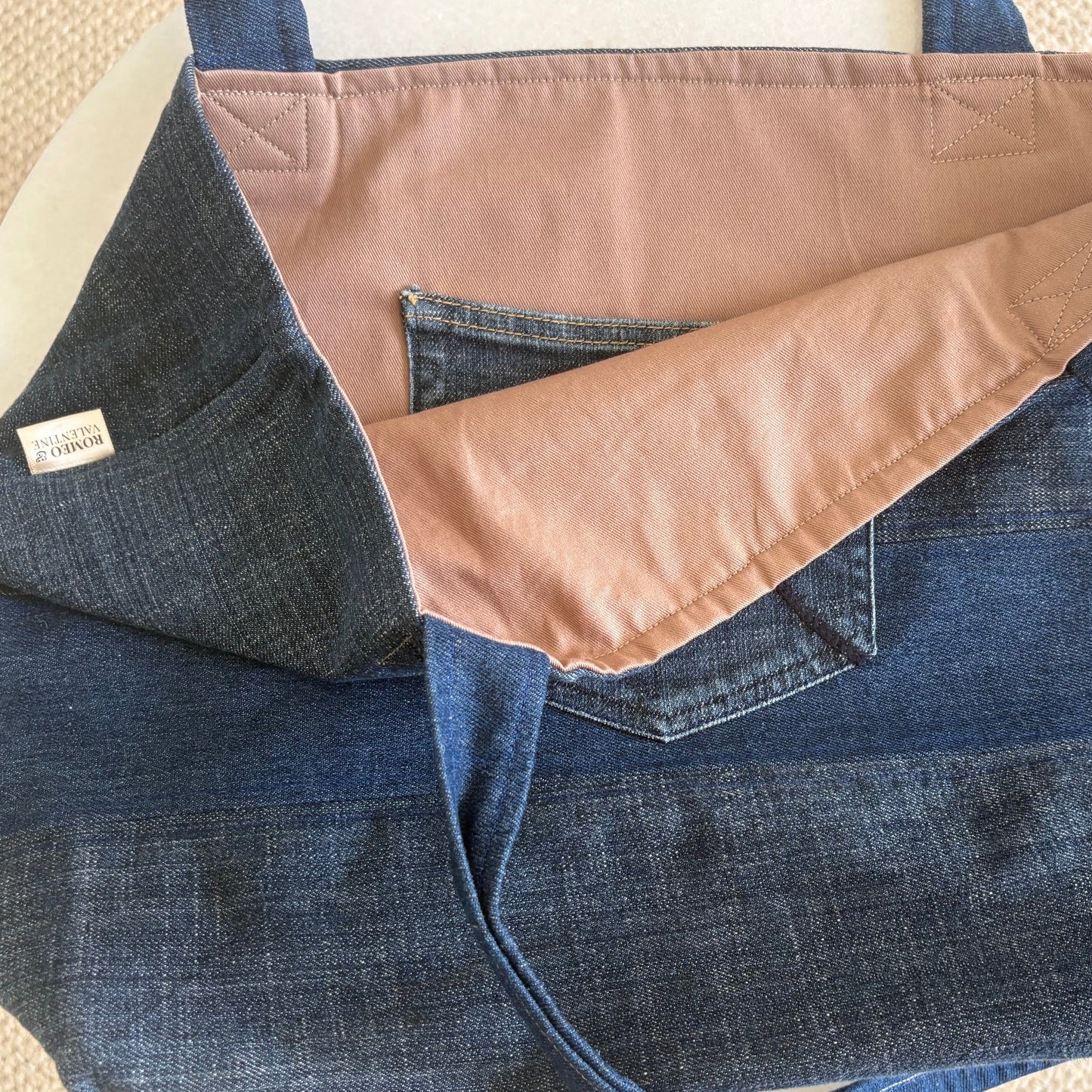 The Patchwork Tote - Dark Denim