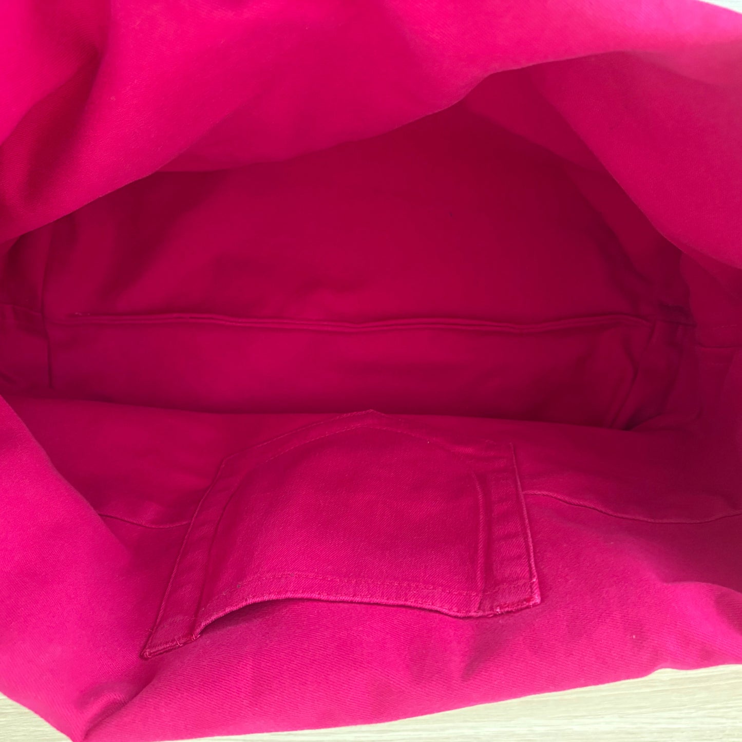 The Zsa Zsa Tote - Dark Denim & Hot Pink